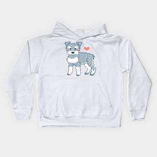 Schnauzer Puppy Kids Hoodie